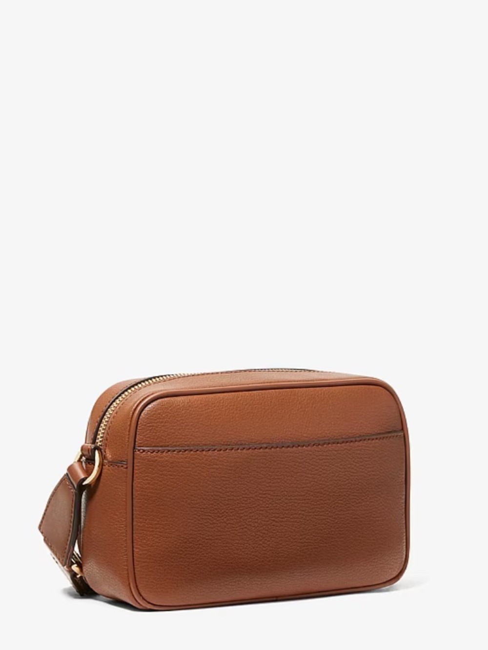 Michael Kors Jet Set Medium Leather Crossbody Bag in Cognac Brown - Picture 2 of 2